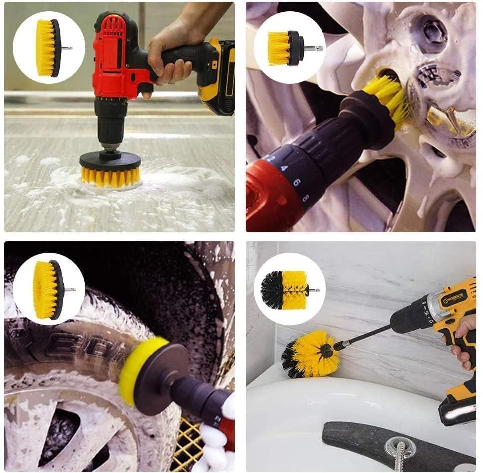 Shopvyx 4 in 1 Drill Scruber Brush Cleaning Kit ( 4 PCs )