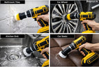 Shopvyx 4 in 1 Drill Scruber Brush Cleaning Kit ( 4 PCs )
